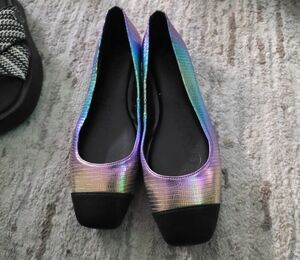 Karl Lagerfeld Multicolor Iridescent Flats
